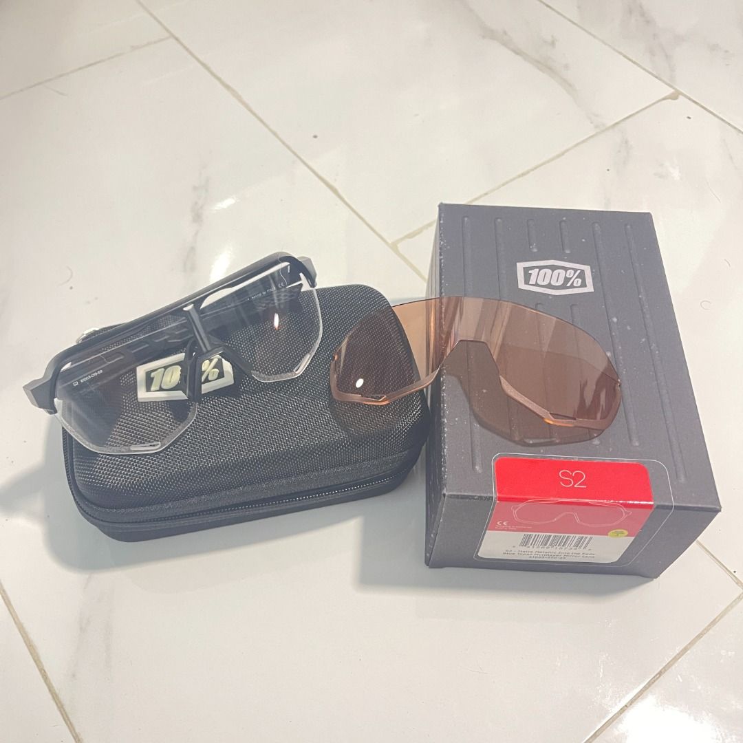 100 S2 Sunglasses w 2 lens Oakley Sports Equipment Other Sports