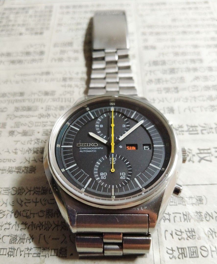 1972 Seiko Jumbo Chronograph 6138 3000 Original