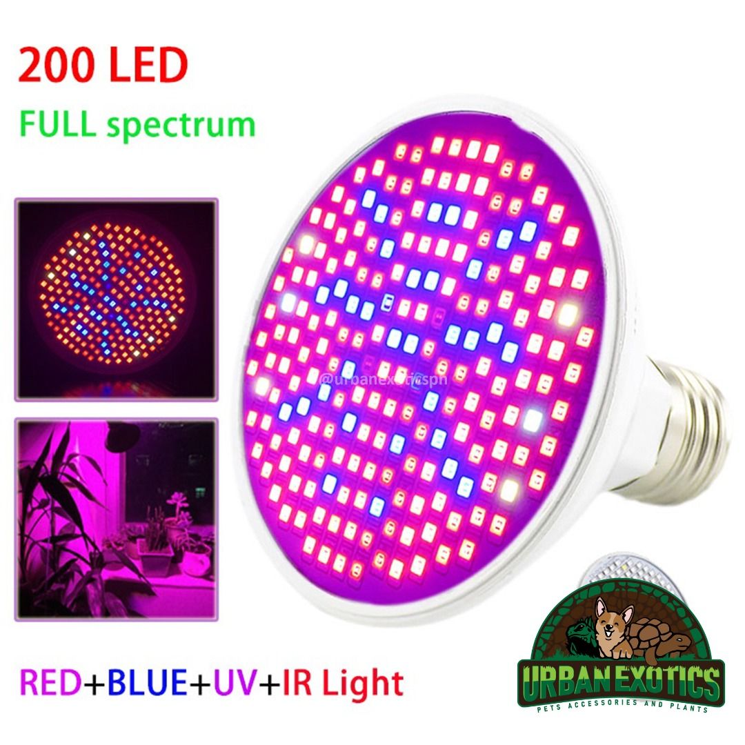 200 LED Full Spectrum Grow Lights, colored on Carousell