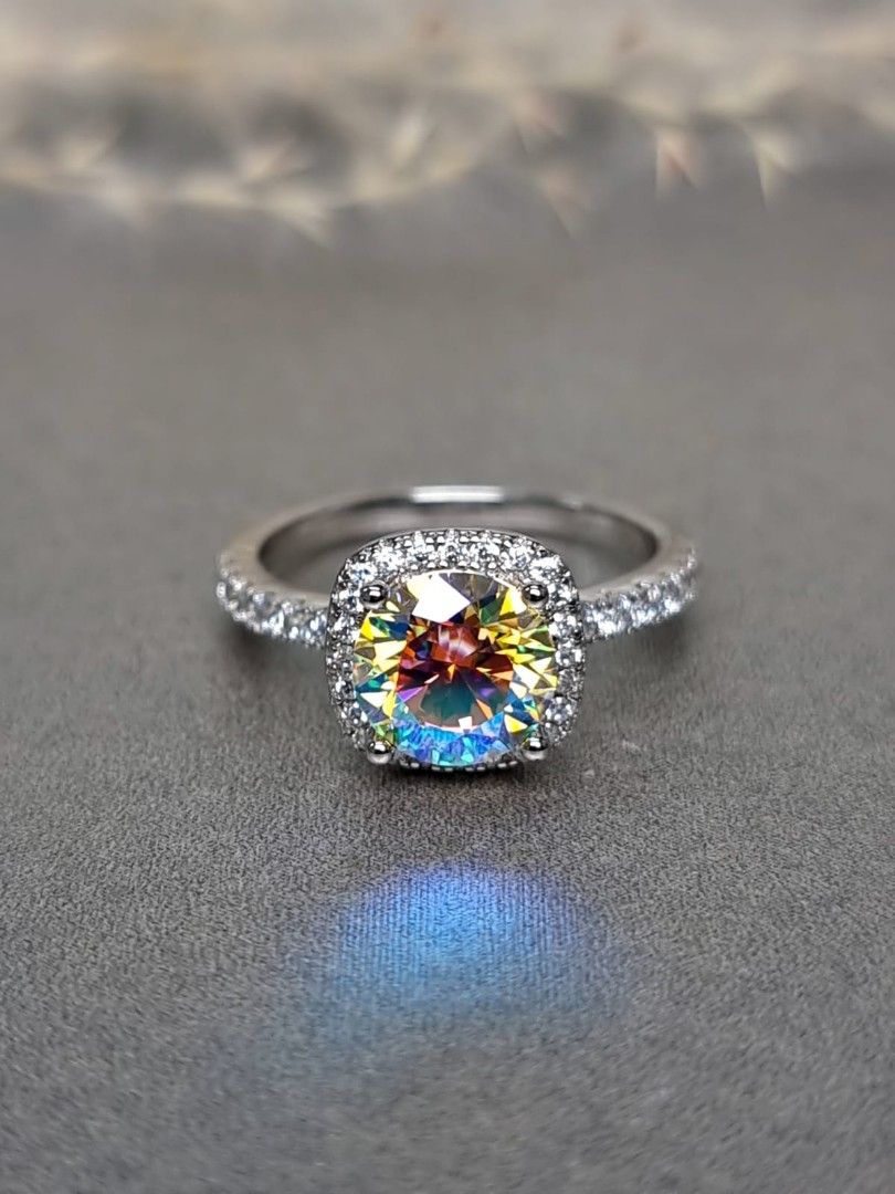 Rainbow outlet diamond ring