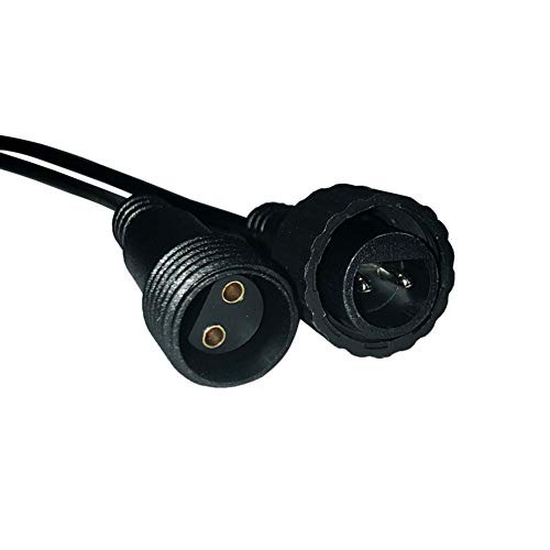 2 Pin Extension Cable Wire with Male and Female LED Connectors, 22AWG