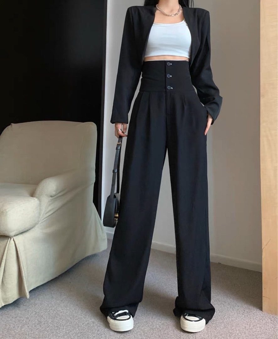 High waisted top long pants