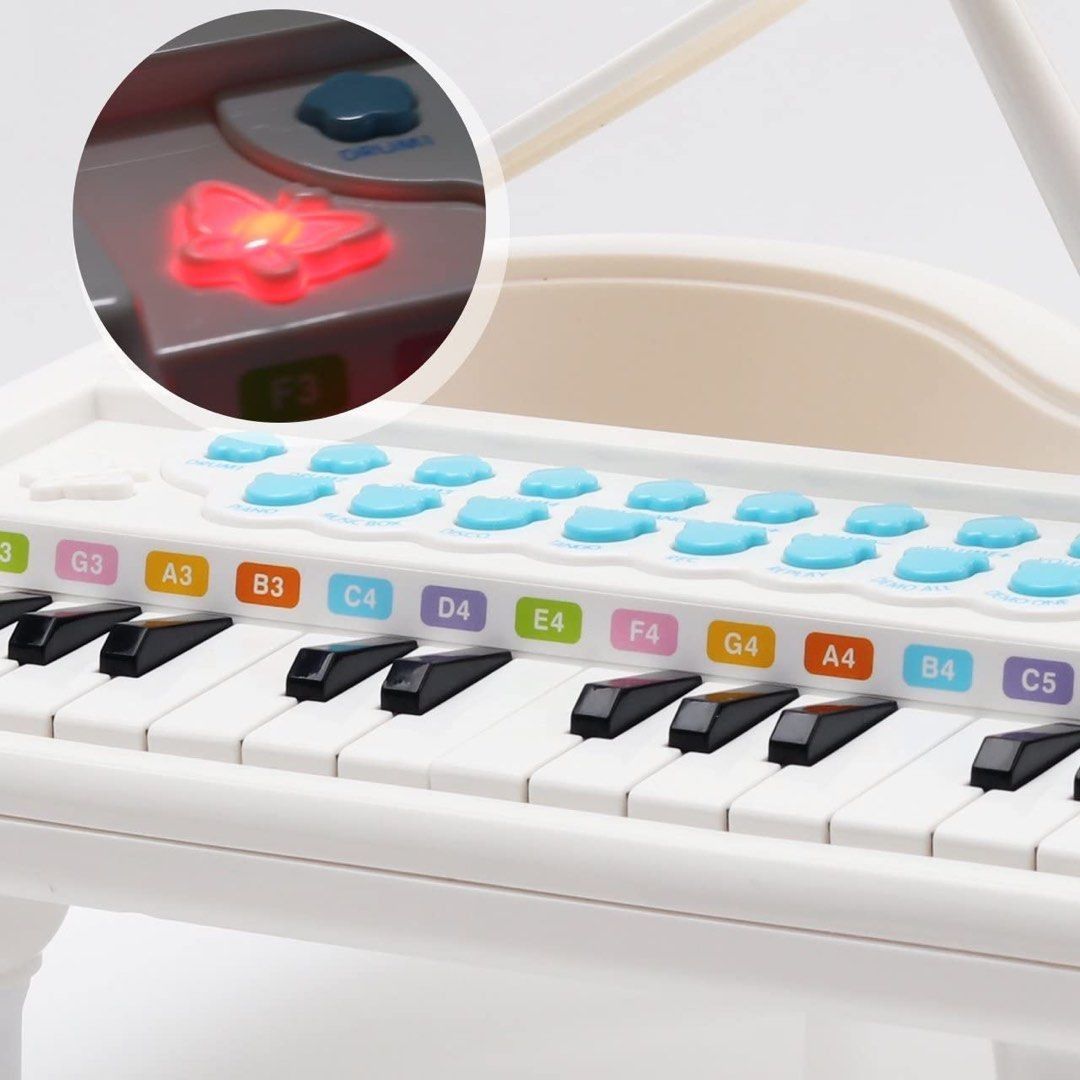 3919 AmyBenton Mini Piano Piano for Kids 1 2 Year Old Toddler Piano Keyboard with Microphone Baby Piano Toy for 2 Year Old Girls