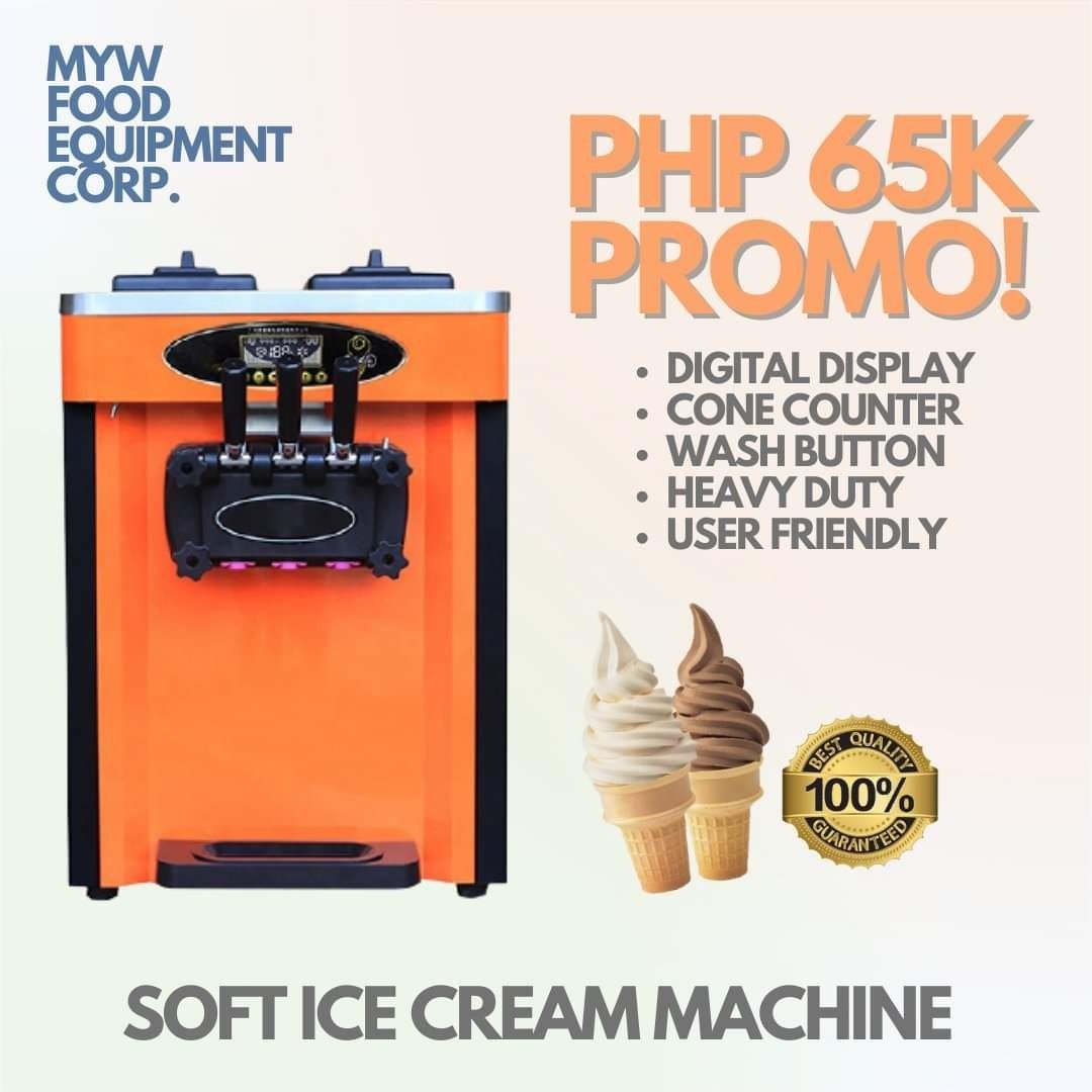 3 NOZZLES SOFT SERVE ICE CREAM MACHINE, Food & Drinks, Chilled & Frozen