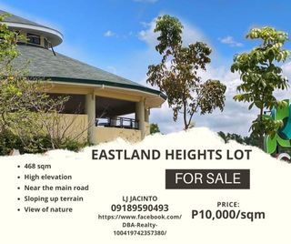468 sqm Eastland Heights lot for Sale | Near the golf course