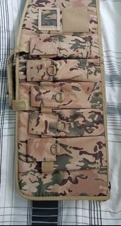 4 POCKETS SONLAND Long Case Soft Bag for Tactical Armory Outdoor Carbine Padded Cases Camouflage