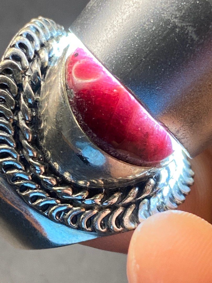 Purple best sale silver ring