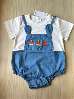 全新 80cm 寶寶短袖包屁衣
