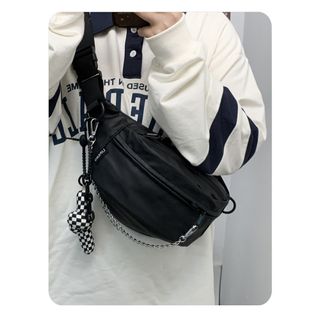 全新黑色運動腰包 腰袋 休閒胸包 belt bag 斜挎包 斜孭包 斜孭袋 waist bag64228236354561110