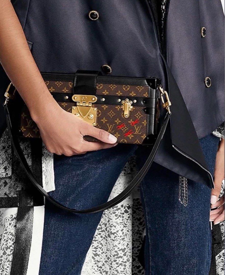 Louis Vuitton Petite Malle East West, Women's Fashion, Bags & Wallets,  Cross-body Bags on Carousell