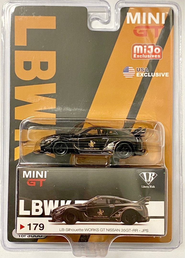 ミニカー MINI GT 179 LBWK NISSAN 35GT-RR JPS MINI GT 179 LB-Silhouette WORKS GT NISSAN 35GT-RR Ver.1 JPS