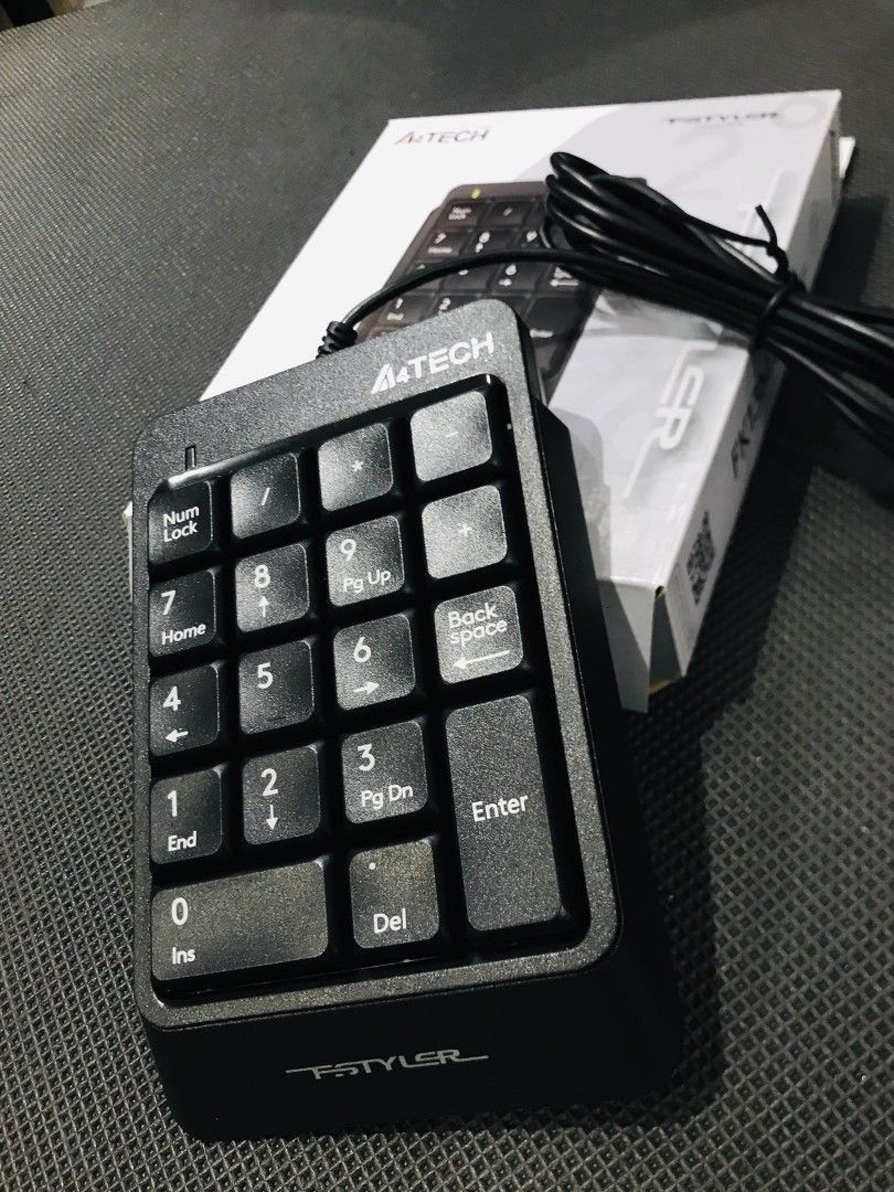 A4Tech Fstyler FK13M Numeric Keypad Micro USB Black, Computers & Tech ...