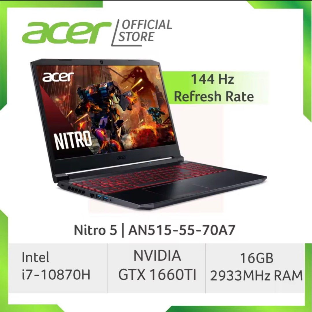Acer Nitro 5 GTX 1660 TI Computers Tech Laptops Notebooks on Carousell