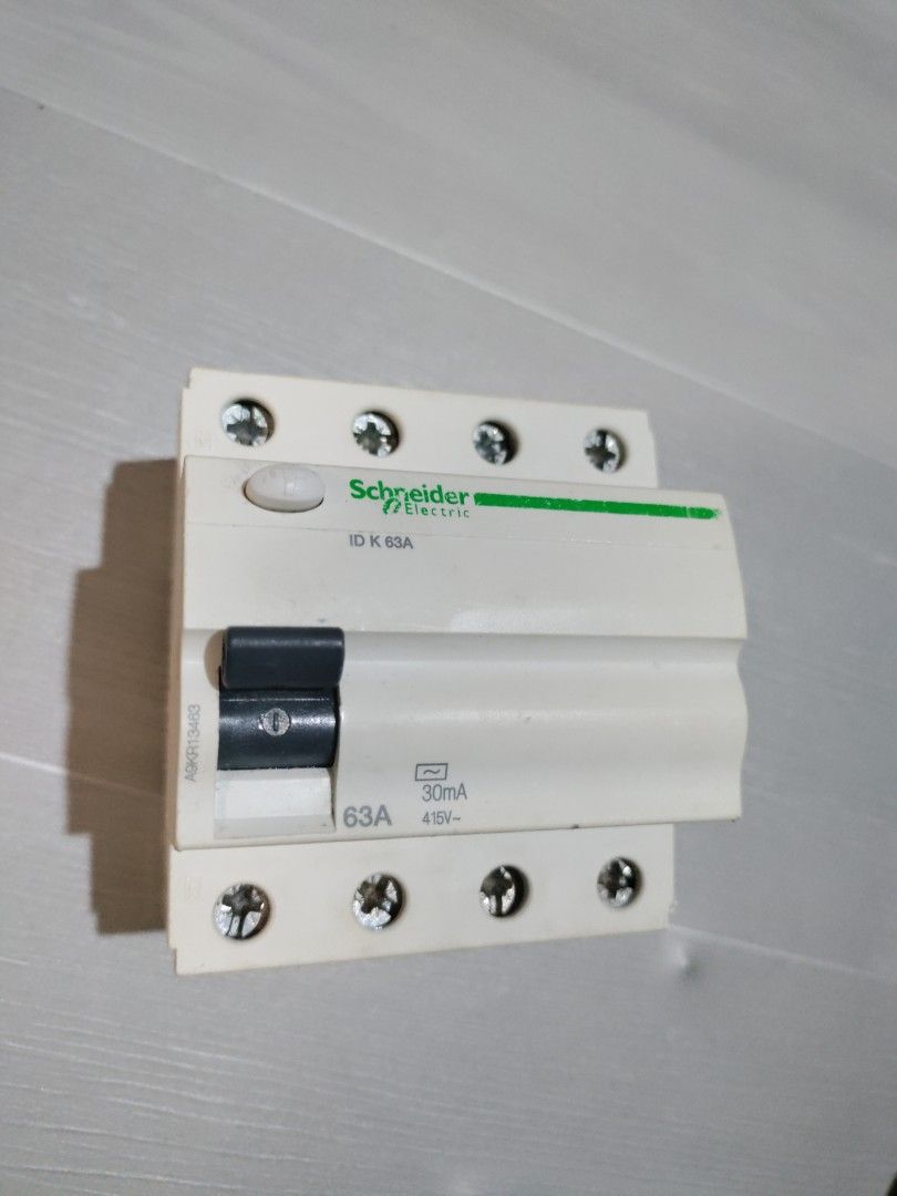 Acti9 Schneider RCCB 63A 4 pole, TV & Home Appliances, Electrical ...