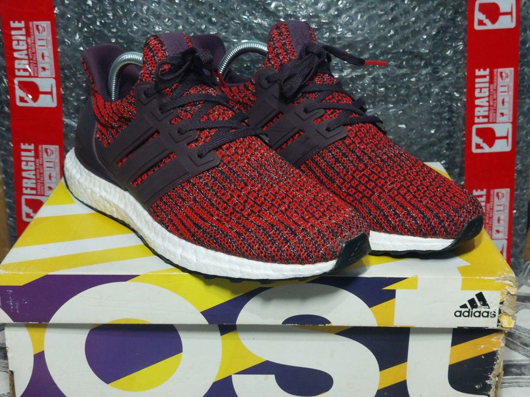 Adidas Ultra Boost 4.0 Noble Red Men s Fashion Footwear Sneakers on Carousell