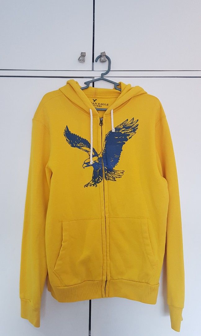 American eagle yellow hoodie hotsell