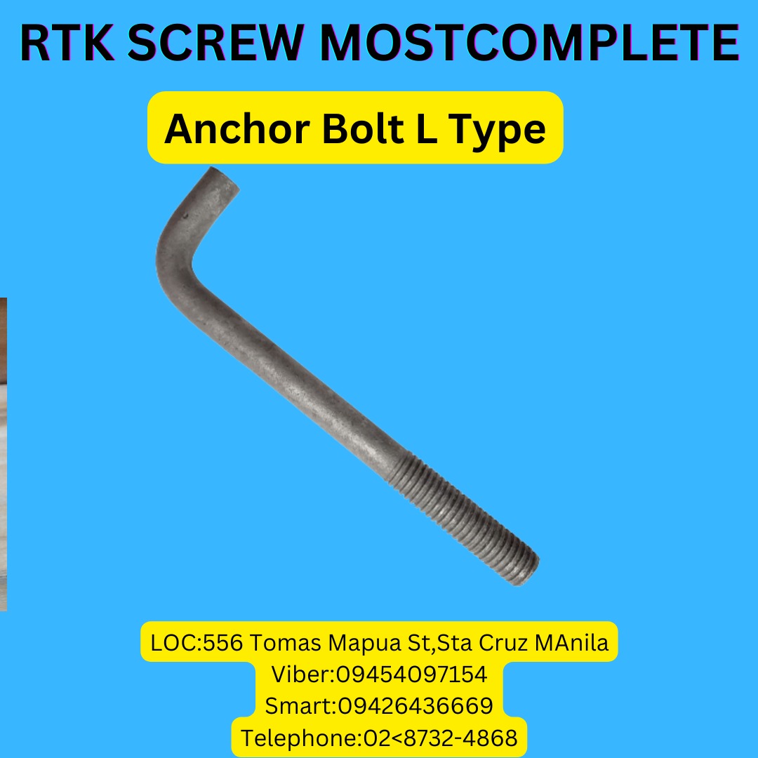 Anchor Bolt L Type, Commercial & Industrial, Construction Tools