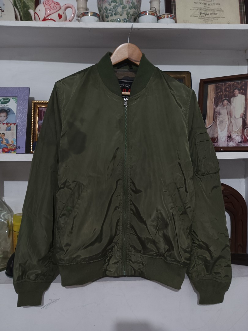 Army Green Bomber jacket on Carousell