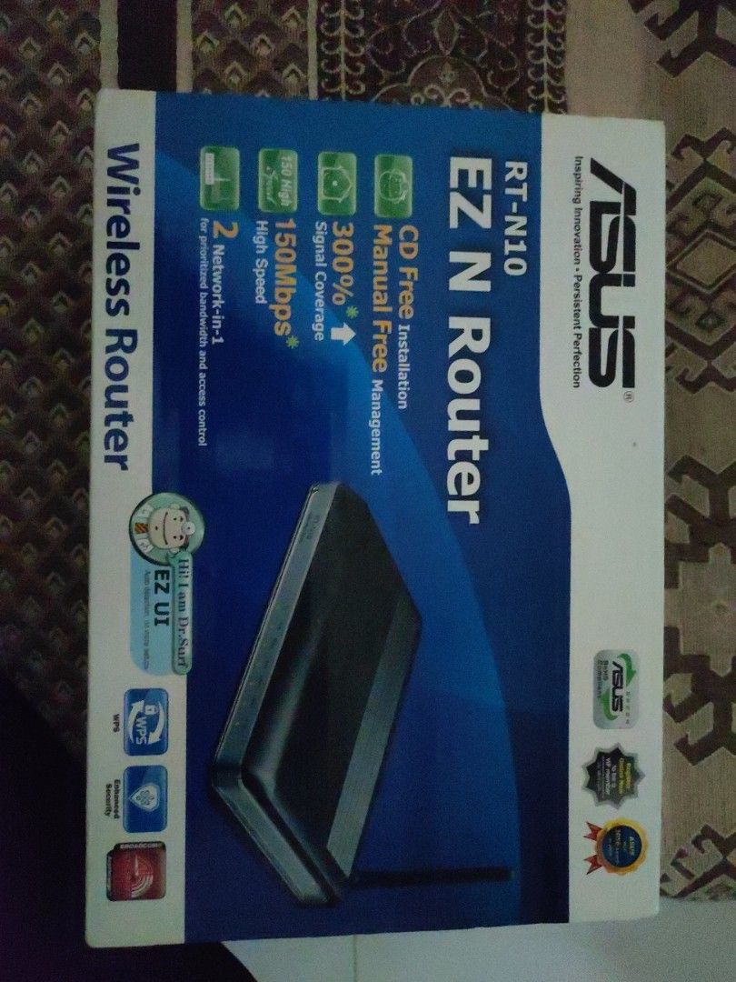 Sport Reklame pebermynte Asus EZ N Router RT-N10, Computers & Tech, Parts & Accessories, Networking  on Carousell