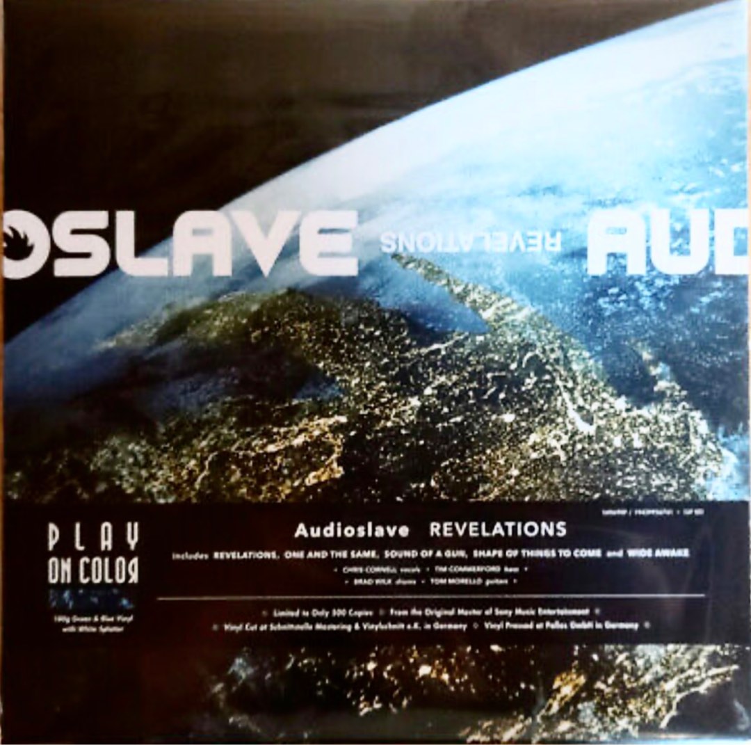 Audioslave Revelations LTD 500 Copies Color Vinyl OFFICIAL