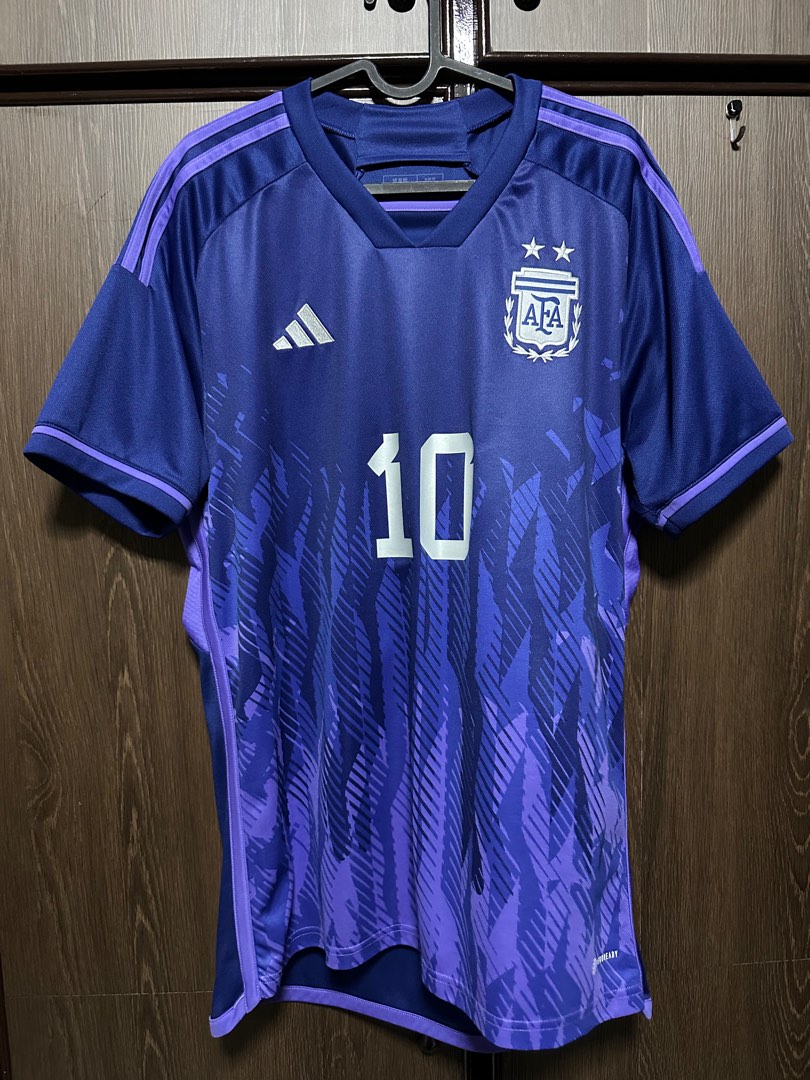 Messi #10 Argentina Jersey 2022 Authentic Away World Cup