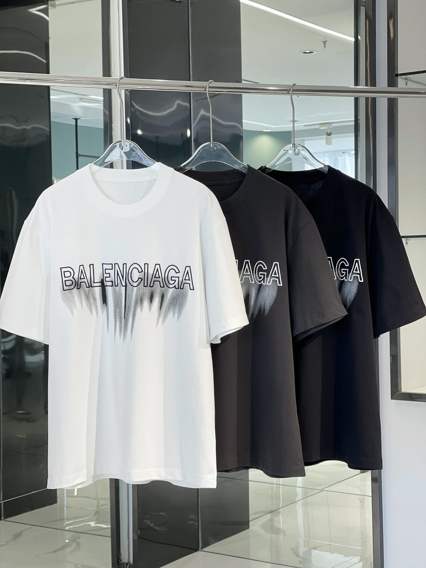 White balenciaga shirt hotsell