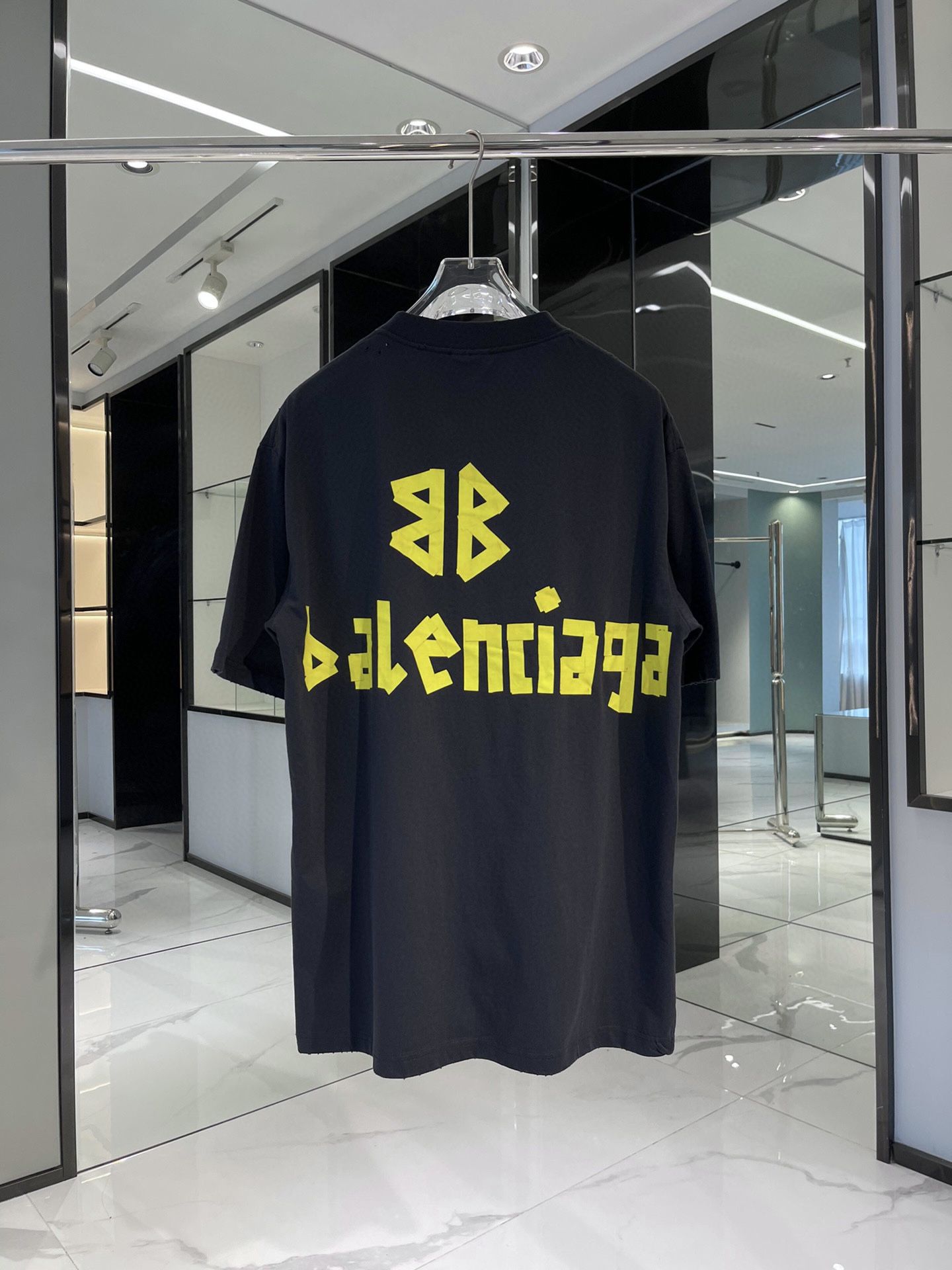 Balenciaga top yellow shirt