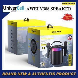 Awei Y388 Soundbar Hifi Bt Wireless Speaker MicroPhone | Brand New With Warranty | Same Day Delivery | Express Delivery | Store Pickup Available !!!