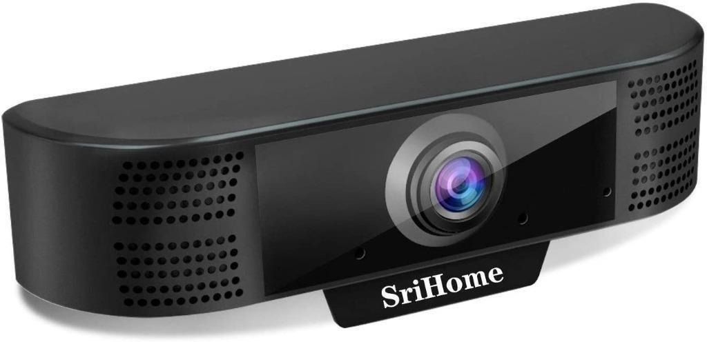 B179 SH037 SriHome WebCam with Microphone 1080P Webcam FULL HD for PC Desktop Laptop USB Plug and Play for Video Calling Video Conferencing Webcam