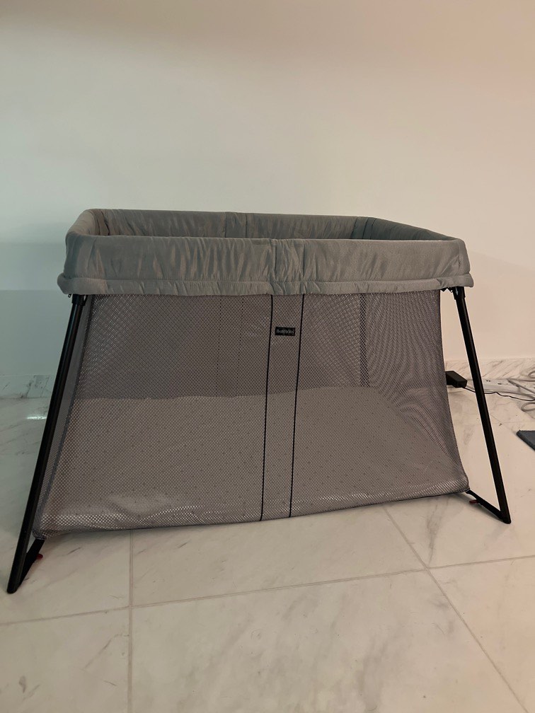 Baby Bjorn portable cot, Babies & Kids, Baby Nursery & Kids Furniture