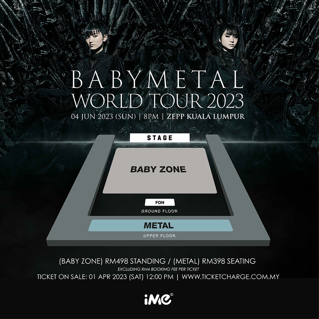 Babymetal World Tour 2023 Babyzone*2, Tickets & Vouchers, Event Tickets