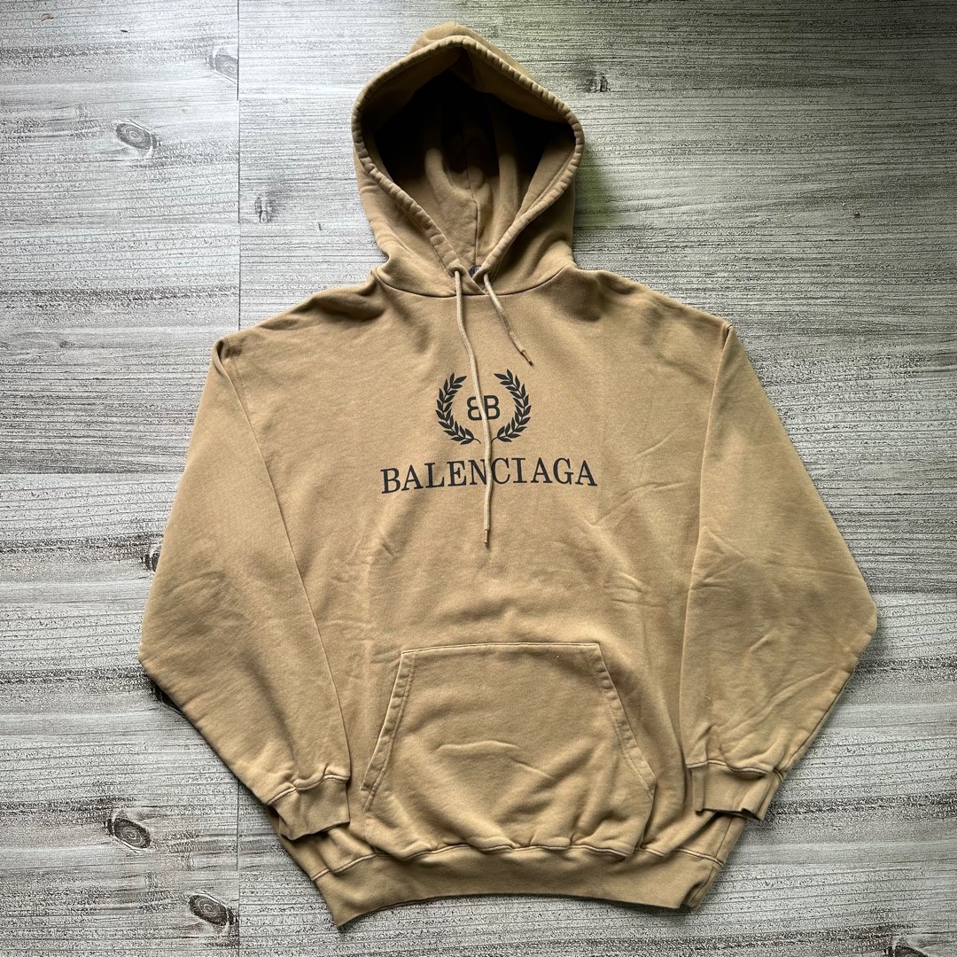 Brown shop balenciaga hoodie
