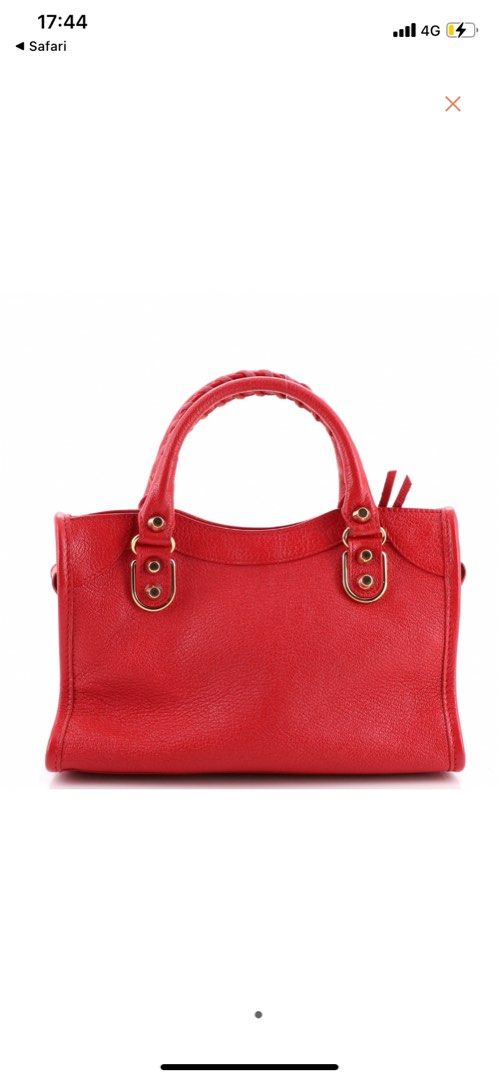 Red balenciaga mini city online