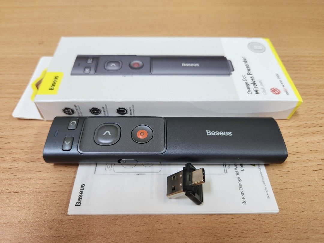 Baseus Wireless Presenter with Laser Pointer, Computers & Tech, Parts ...