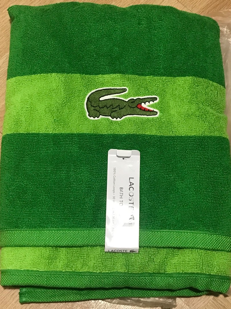 Bath towels Lacoste and Karl Lagerfeld on Carousell