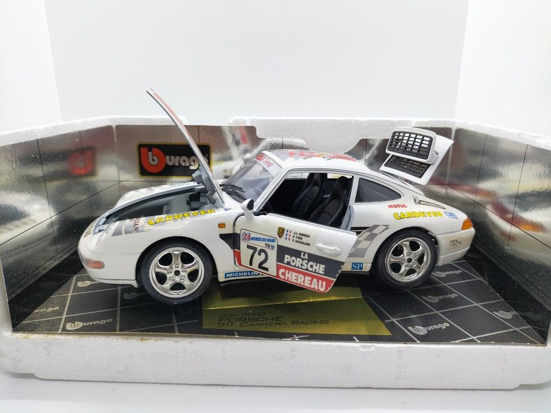 Porsche 911 GT3 Cup Miniature 1/18 – Blanc, BURAGO, Collection, Occasion Rare