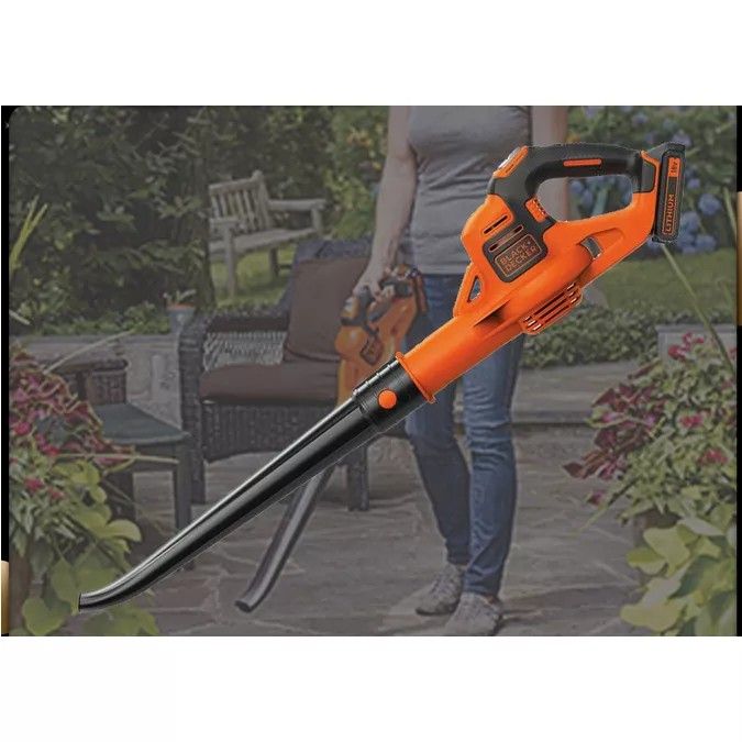 BLACK & DECKER GWC1820PCF-B1 18V Power Boost Blower With 1pc Battery - Free  ship