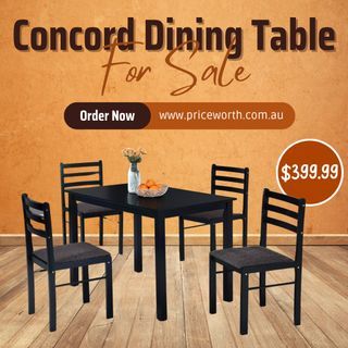 BLACK DINING SET- ON SALE!! BUY NOW!!