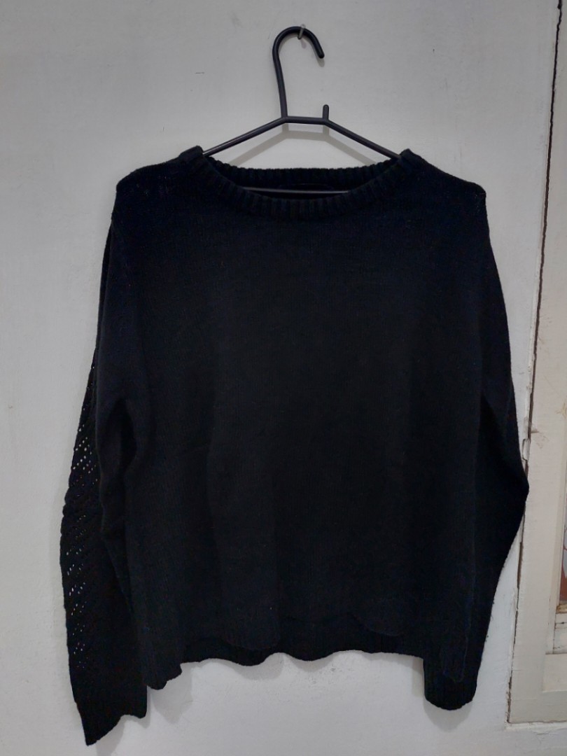 Black Knit Sweater The Executive Original on Carousell