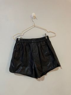 Black Leather Shorts