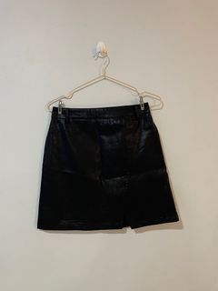 Black Leather Skirt
