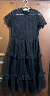Black Long Lace Dress