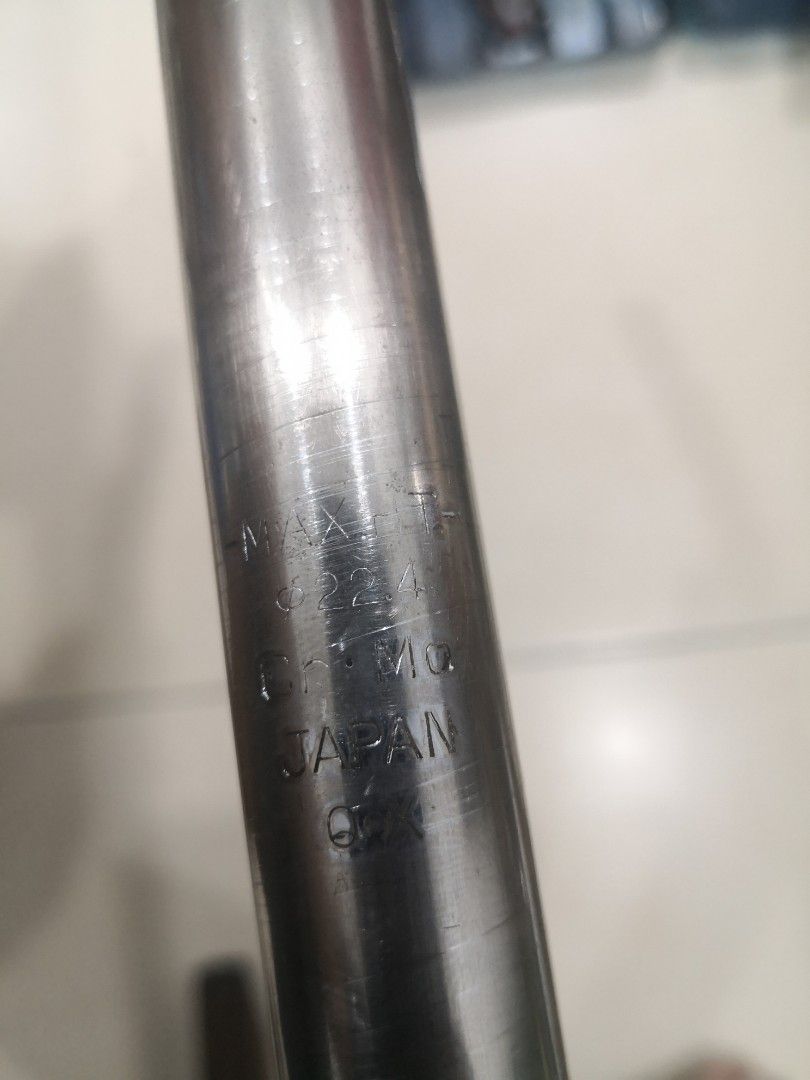 Tige De Selle Kuwahara LaserPost CR-MO Pour BMX - Ancien Modèle D'école - Occasion