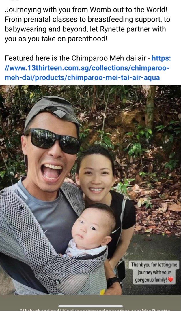Bnib Chimparoo Mei tai air in grey Babies Kids Going Out