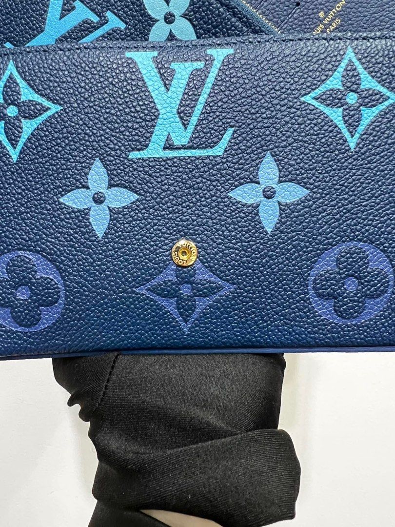 Louis Vuitton Felicie Pochette Gradient Blue in Monogram Empreinte Embossed  Supple Grained Cowhide Leather with Gold-tone - US