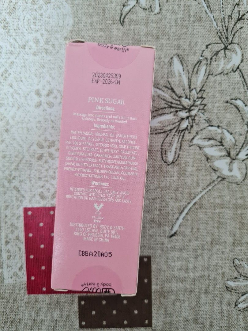 Body & Earth Hand Cream 30ml/90ml, Beauty & Personal Care, Hands