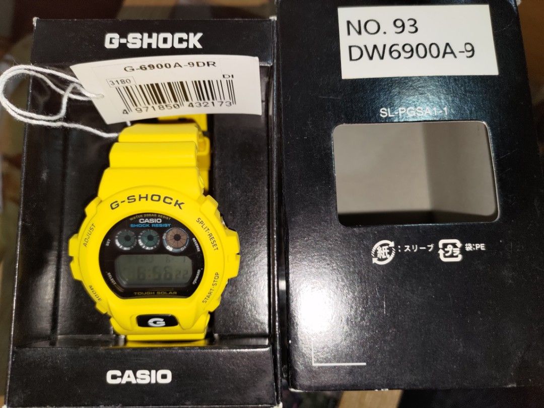 Casio g-6900a-9dr 太陽能日版可換, 名牌, 手錶- Carousell