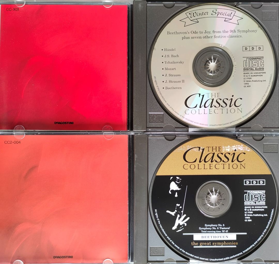 CD / 8 CDS FOR RM100 / CLASSICAL MUSIC LOT / THE CLASSIC COLLECTION / 8  COPIES, RM15 EACH, BUY WHOLE SET FOR RM100 / PLS REFER TO DESCRIPTION FOR 