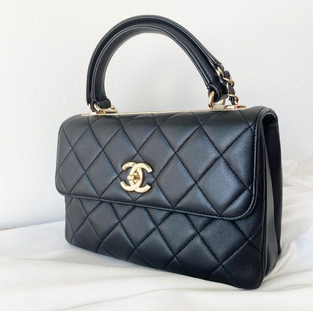 Chanel classic WOC wallet on chain GHW, Luxury, Bags & Wallets on Carousell