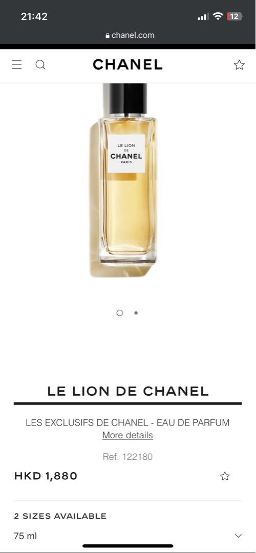 lion chanel perfume